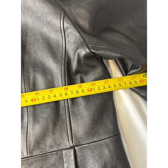 Apt. 9 Lambskin Leather Jacket Women’s XL Black Zip Front Soft Genuine Leather - Picture 7 of 7